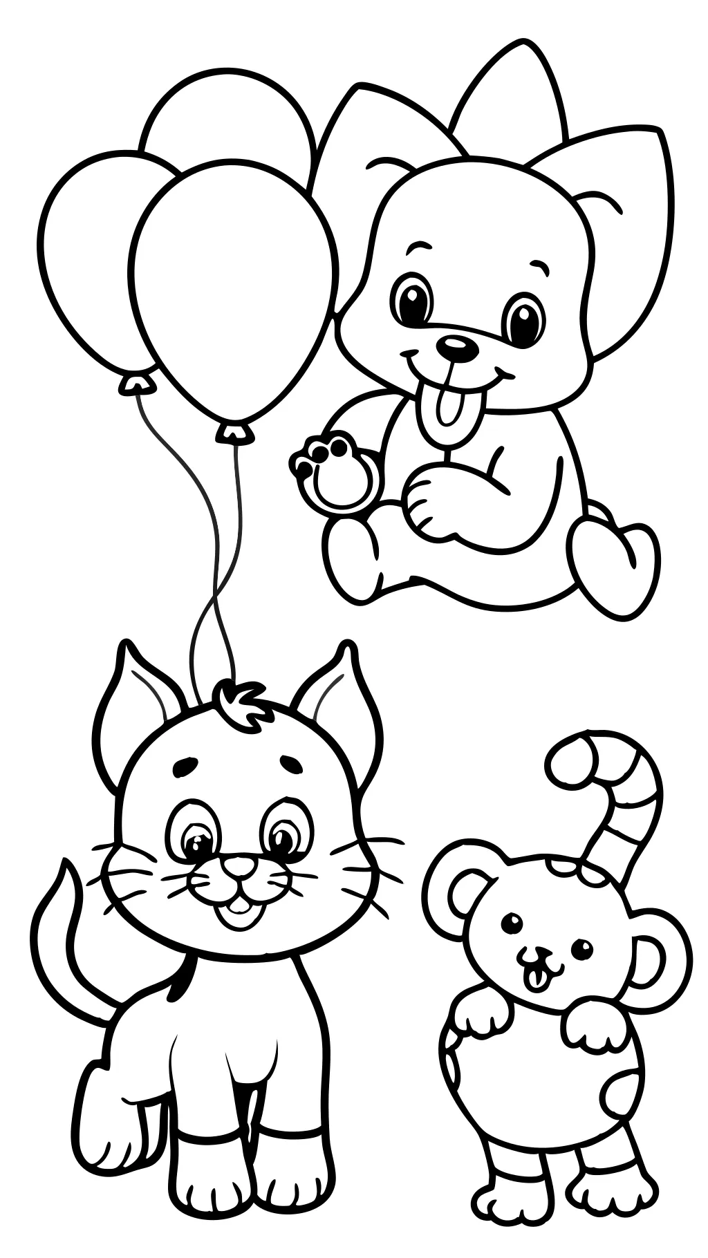 print cartoon coloring pages